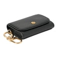 thumbnail image 5 of Tory Burch Women's Emerson Small Saffiano Leather Flap Card Case (Black), 5 of 6