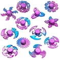 thumbnail image 1 of 12 piezas de spinner de aspecto metálico, spinner de mano para reducir el estrés y aliviar la ansiedad, regalo de recuerdo de fiesta para niños, 1 of 5