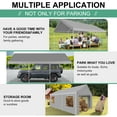 thumbnail image 3 of COBIZI Carport 12'x20' Large Heavy Duty Car Tent with Powder-Coated Steel Frame, Portable Garage with Removable Sidewalls & Doors, Car Canopy with All-Season Tarp for Outdoor Party, Birthday, Gray, 3 of 11
