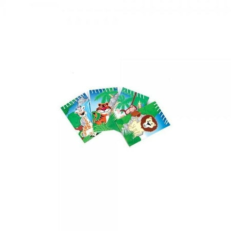 Safari Party Notepad - One Dozen (12) Zoo Animal Jungle Safari Theme Notepads