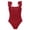 &&-Wine281, variant on Kiijoy Girls One-Piece Swimsuit UPF 50  Ruffle Ruched Bathing Suit Swimwear, Sizes 7-16