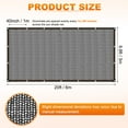 thumbnail image 3 of Uxcell 40% Sun Shade Cloth for Garden, HDPE 10x20 FT Sun Shade Net with Reinforced Grommets for Patio/Greenhouse [Black], 3 of 7
