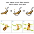 thumbnail image 3 of Tensor de Cuerda de 20 Piezas Ajustador de Cable Resistente de Doble Orificio Antideslizante de aleación de Aluminio para Acampar Senderismo Actividades Al Aire Libre ANGGREK  Otros, 3 of 8
