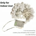 thumbnail image 7 of 80 LED Connectable Globe String Lights Indoor Bedroom, 33ft Warm White Christmas Lights,  Hanging Fairy Lights for Decor(Battery not Included), 7 of 7