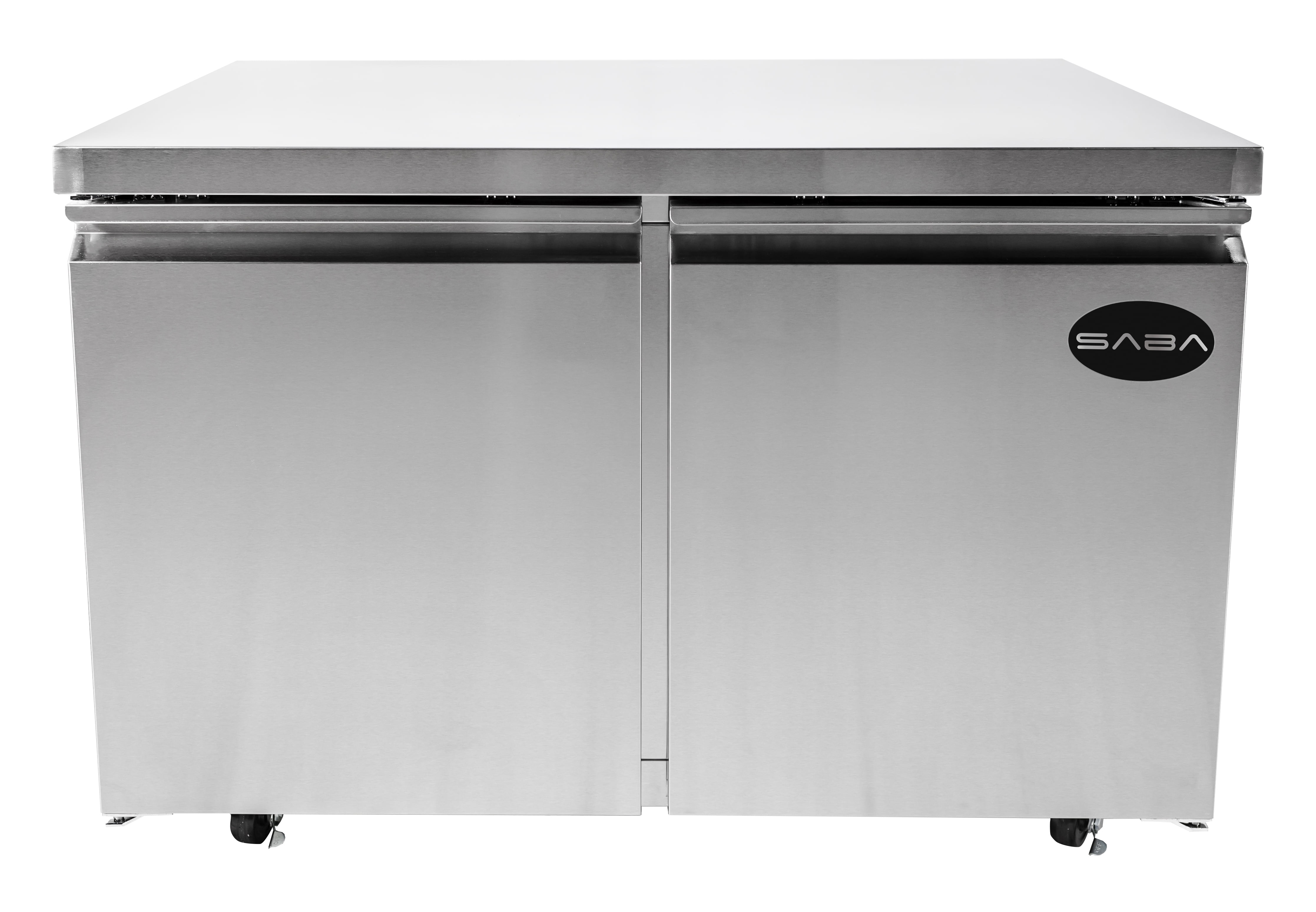 Heavy Duty Commercial 48" Two Door Undercounter Freezer