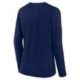 thumbnail image 3 of Women's Fanatics Navy Dallas Cowboys Long Sleeve Scoop Neck T-Shirt, 3 of 3