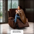 thumbnail image 2 of Sillón reclinable manual tapizado con tela Cosmobel  Brady, 2 of 7