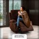 thumbnail image 2 of Sillón reclinable manual tapizado con tela Cosmobel  Brady, 2 of 7