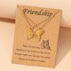 thumbnail image 5 of Collar de mariposa para mujer, cadena de aleación BFF, collar de amistad para 2 niñas, collar con colgante de mariposa, joyería, regalos de cumpleaños, 5 of 7