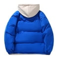 thumbnail image 4 of Down Jacket Men Warm Winter Coats for Mens Puffer Jackets with Hood Blue XXXXL, 4 of 4
