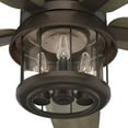 thumbnail image 4 of Hunter 52 inch Outdoor or Indoor Ceiling Fan with LED Lights and Remote Control - Standard Mount Ceiling Fan, 5 Blades, For Patio, Porch, Garage, or Living Room - Coral Bay 51469, Weathered Copper, 4 of 17