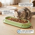 thumbnail image 4 of Wide Extended Pet Food Bowl, Ant‑Barrier No Spill Feeding Dish, Easy‑to‑Clean Large Capacity Plastic Feeder for Multi‑Cat & Multi‑Dog Home, 4 of 5