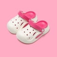 thumbnail image 4 of Krdevn Kids' Solid Color Clogs Lightweight Breathable Hollow Out Non-Slip Summer Beach Slip-On Casual Sandals,Sizes 9-10 Years, 4 of 4