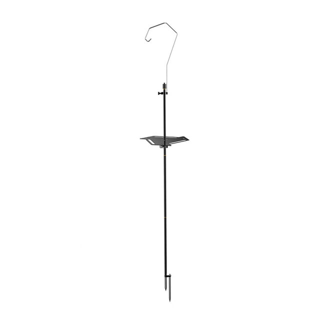 Monopie Clavo de tierra y soporte de lámpara desmontable para acampar de doble uso montado en el esc Abody Monopie