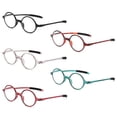 thumbnail image 5 of Fashion Round Frame +1.0~+4.0 Vision Care Reading Glasses Far Sight Eyewear Ultralight Presbyopic Eyeglasses LEOPARD STRENGTH +2.50, 5 of 8