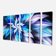 thumbnail image 2 of Dancing Light Blue Flower Petals - Floral Canvas Art Print, 2 of 3