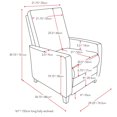 thumbnail image 2 of CorLiving Kelsey Bonded Leather Recliner, 2 of 5