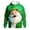 Green-D, variant on Kcolen Mens St Patricks Day Hoodies Funny Santa Shamrock Four Leaf 3D Green Graphic Sweatshirts Long Sleeve Shirt Pullover Irish Clover Hooded