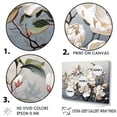 thumbnail image 3 of Designart "Serenading Beige Magnolias Whispers I" Magnolias Canvas Wall Art, 3 of 7