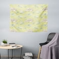 thumbnail image 1 of Funny Sloth Tapestry, Sketch of Lazy Animal I Love Sloths Typography, Fabric Wall Hanging Decor for Bedroom Living Room Dorm, 5 Sizes, Green Reseda Green, by Ambesonne, 1 of 1