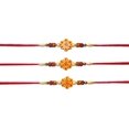 thumbnail image 1 of shiyou-Combo of Om Rakhi Bracelet for Brother Raksha Bandhan Rakhi Gift Set for Bhaiya Bhabhi Traditional Indian Rakhi Set and Assorted Rakhi Thread - Pack Of 3, 1 of 4