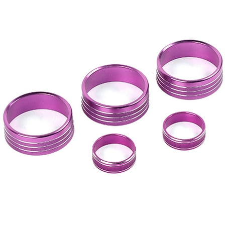 

Air Conditioner & CD Switch Knob Trim Ring Cover Interior Accessories for Challenger 2009-2014 5Pack (Purple)