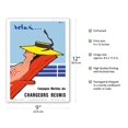 thumbnail image 2 of Relax... - Chargeurs Réunis Maritime Company - Vintage Ocean Liner Travel Poster by René Gruau c.1950s - Master Art Print (Unframed) 9in x 12in, 2 of 4