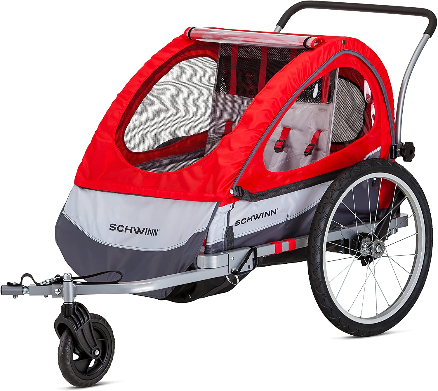 Schwinn Trailblazer Bike Trailer For Toddlers Kids Double Baby Carrier 2 In 1 Canopy Universal Coupler 16 20 Inch Wheels Red Walmart Com Schwinn Trailblazer Bike Trailer For Toddlers Kids Double Baby Carrier 2 In 1 Canopy Universal Coupler 16 20 Inch Wheels Red Walmart Com