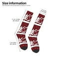thumbnail image 5 of Haiem Christmas Buffalo Plaid Socks, Funny Novelty Crazy Design Cotton Socks Sports Socks Knee High Socks For Men, Women,1Pairs - Gift For Working Friends, 5 of 9