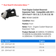 thumbnail image 2 of Front Engine Coolant Reservoir Expansion Tank - Compatible with 2011 - 2014 Ford F-150 3.5L 3.7L V6 5.0L V8 2012 2013, 2 of 3