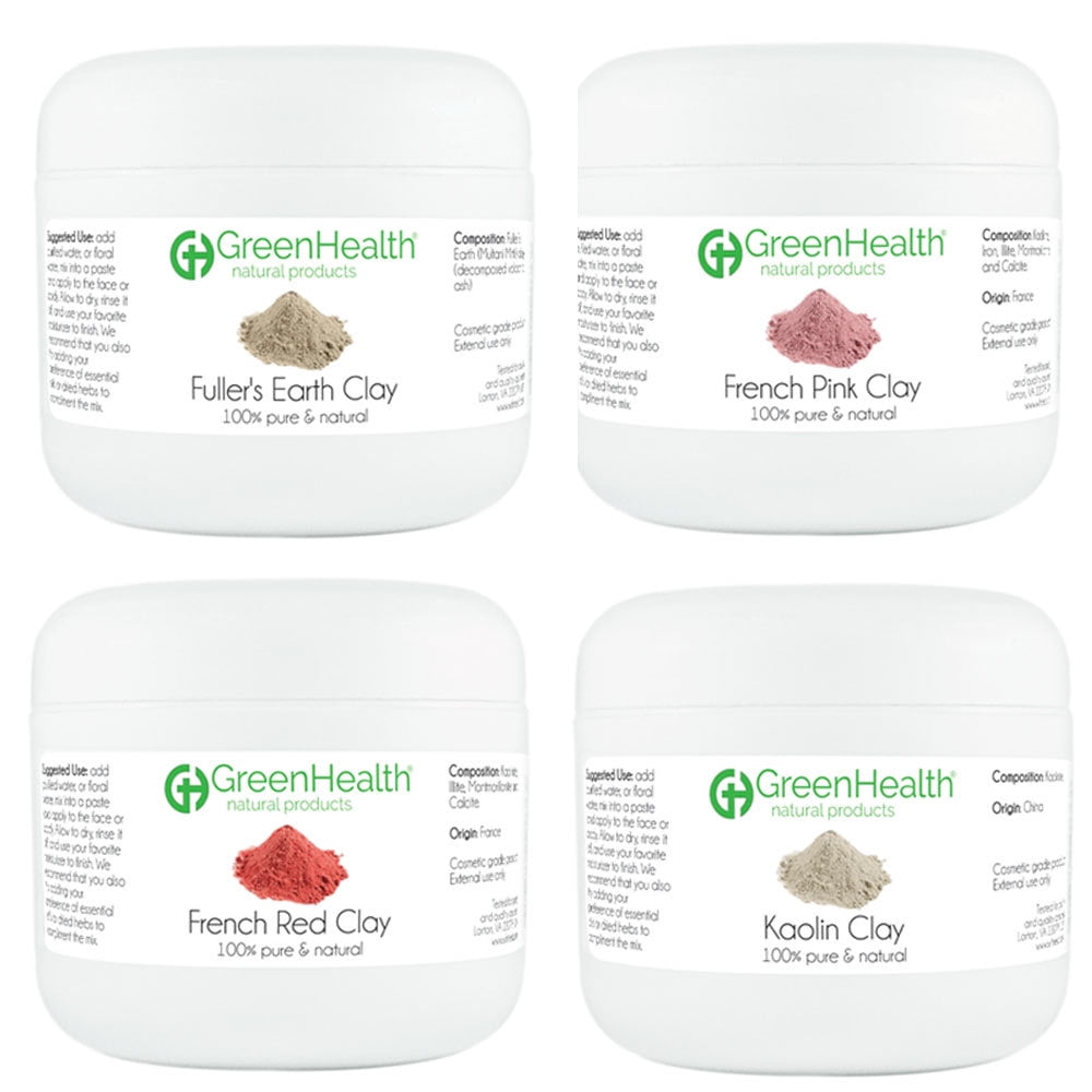 Greenhealth Clay Sampler Set 1.5 ml oz French Pink, French Red