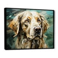 thumbnail image 2 of Designart "Portraits Of Elegant Labradors" Animals Dog Floater Framed Canvas Wall Art, 2 of 5
