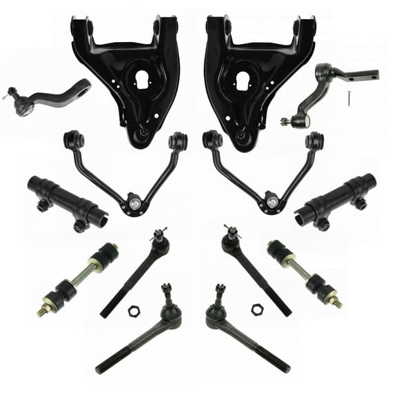 TRQ Front Control Arm Ball Joint Tie Rod Sway Link Steering Suspension Kit 14pc PSA30337