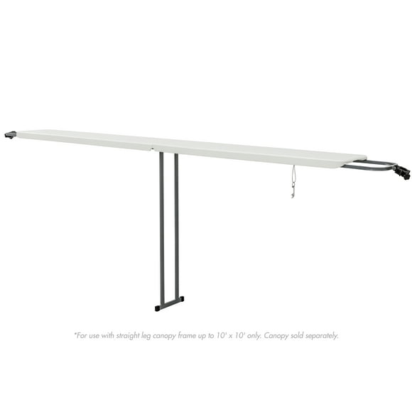 Table extensible de 8 pieds Ozark Trail, blanche, 92,5 po x 12 po x 39 po (H), table latérale pour auvent extérieure pour hayon avec décapsuleur, auvent non inclus