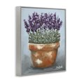 thumbnail image 3 of Stupell Industries Potted Lavender Herbs Floral Painting Gray Framed Art Print Wall Art, 11 x 14, 3 of 8