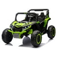 thumbnail image 4 of Ambifirner 24v 4wd Ride On Car, 2 Seater Dump Truck With Anti-Collision Bar, 2.4g Remote Control, 4 Wheeler, Bluetooth Music, Led Light, 2 Ride On Toys For Big Kids With Storage Space, 4 of 8