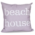 thumbnail image 1 of E by Design Beach Vacation Beach House Decorative Pillow, 1 of 2