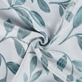 thumbnail image 6 of Superior Leaves Blackout Curtain Panel, 6 Grommets, Set of 2, 42" W x 96" L, Teal, 6 of 7