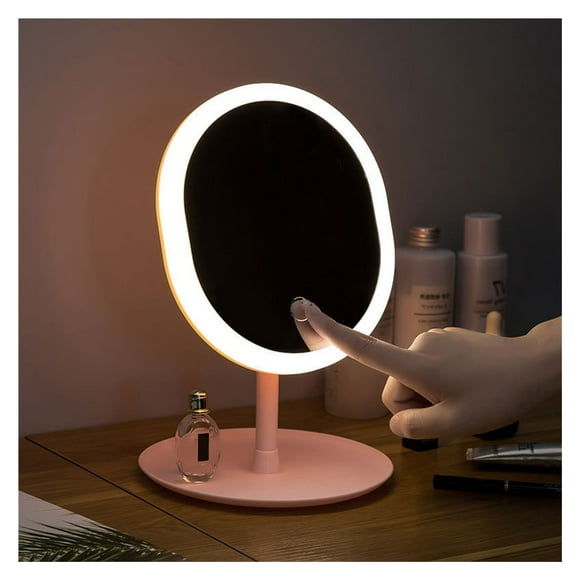 Makeup Mirror LED Vanity Mirrors Three Lights Cosmetic Miroir With Touch Stand Mirror Adjustable Lighted Make Up Desk Mirrors ,Widely Use