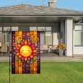 thumbnail image 3 of Amhnf Colorful Sunflower Garden Flag With Smiling Sun And Floral Design For Home Outdoor Garden Yard Decor 12x18 inch, 3 of 5