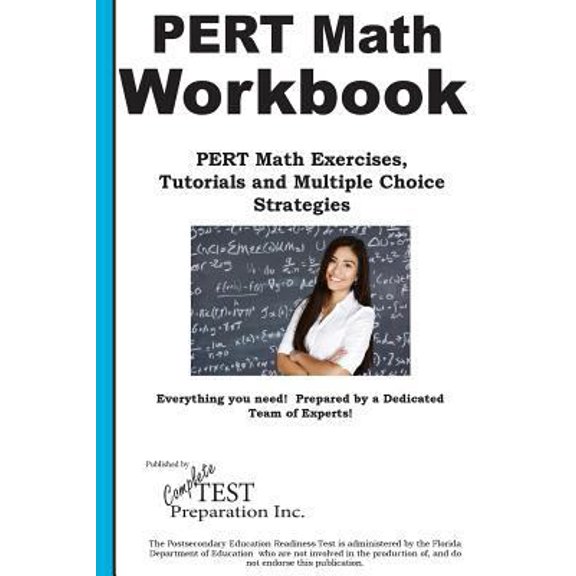 Pre-Owned PERT Math Workbook: Math Exercises, Tutorials and Multiple Choice Strategies Paperback 1772452211 9781772452211 Complete Test Preparation Inc.