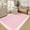 Pink, variant on GlowSol 9'x12' Scalloped Pattern Area Rugs for Living Room Solid Washable Non Slip Low Pile Accent Rug for Bedroom, Pink