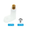 thumbnail image 3 of Uxcell 25mm L Type PCB Spacer Kit, 12Pack PCB Insulated Board Motherboard Standoffs Spacer with Screws, White, 3 of 5
