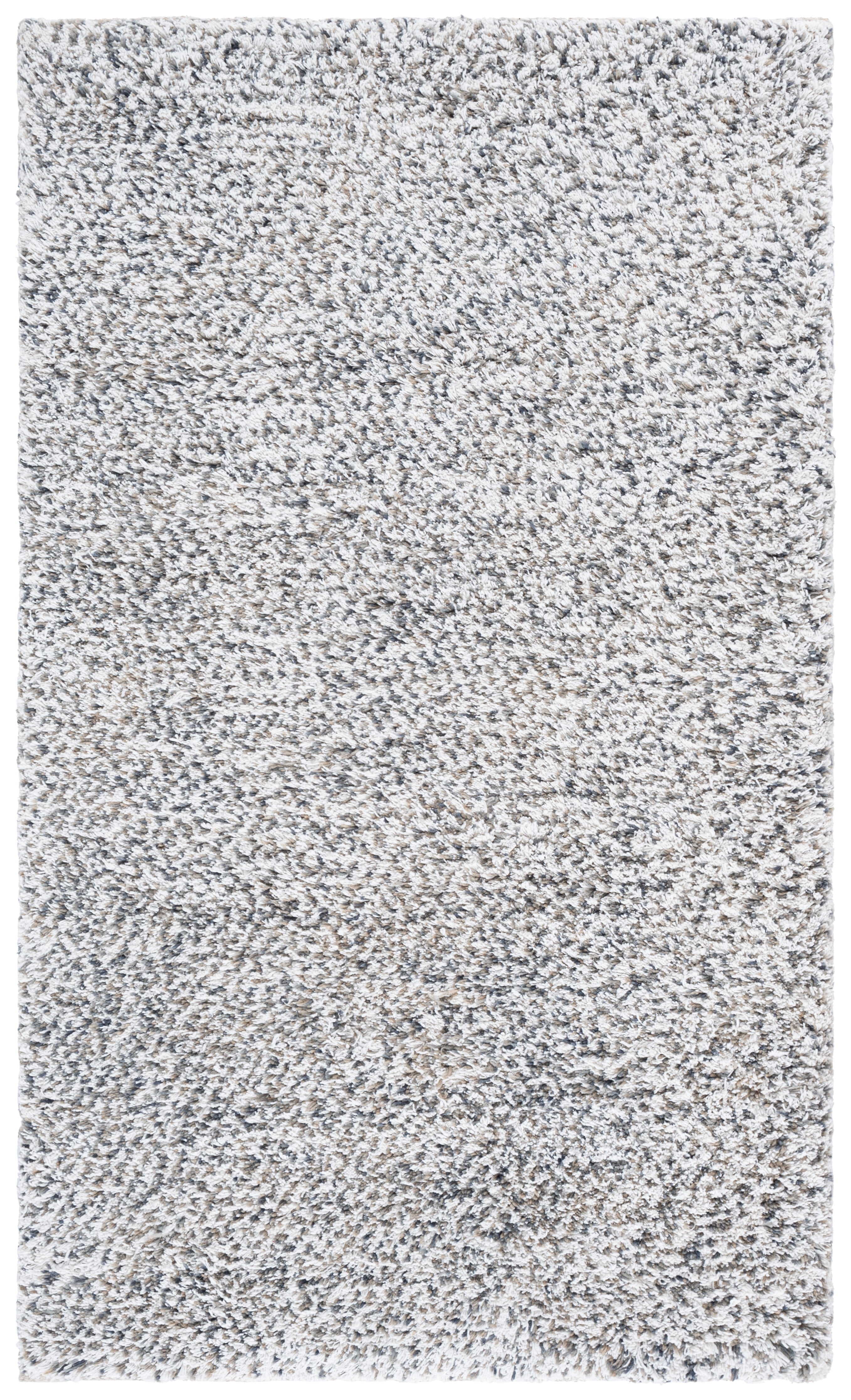 SAFAVIEH Berber Deena Distressed Area Rug, Ivory/Dark Gray, 3' x 5'