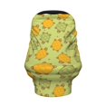 thumbnail image 2 of Fotbe Cute Turtle Pattern Car Seat Covers for Babies, Nursing Breastfeeding Cover Infant Carseat Canopy, Soft Stretchy Carrier Cover, 2 of 9