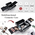 thumbnail image 3 of Estuche de maquillaje Hododou extra grande con 6 bandejas y Lock PRO, 3 of 7