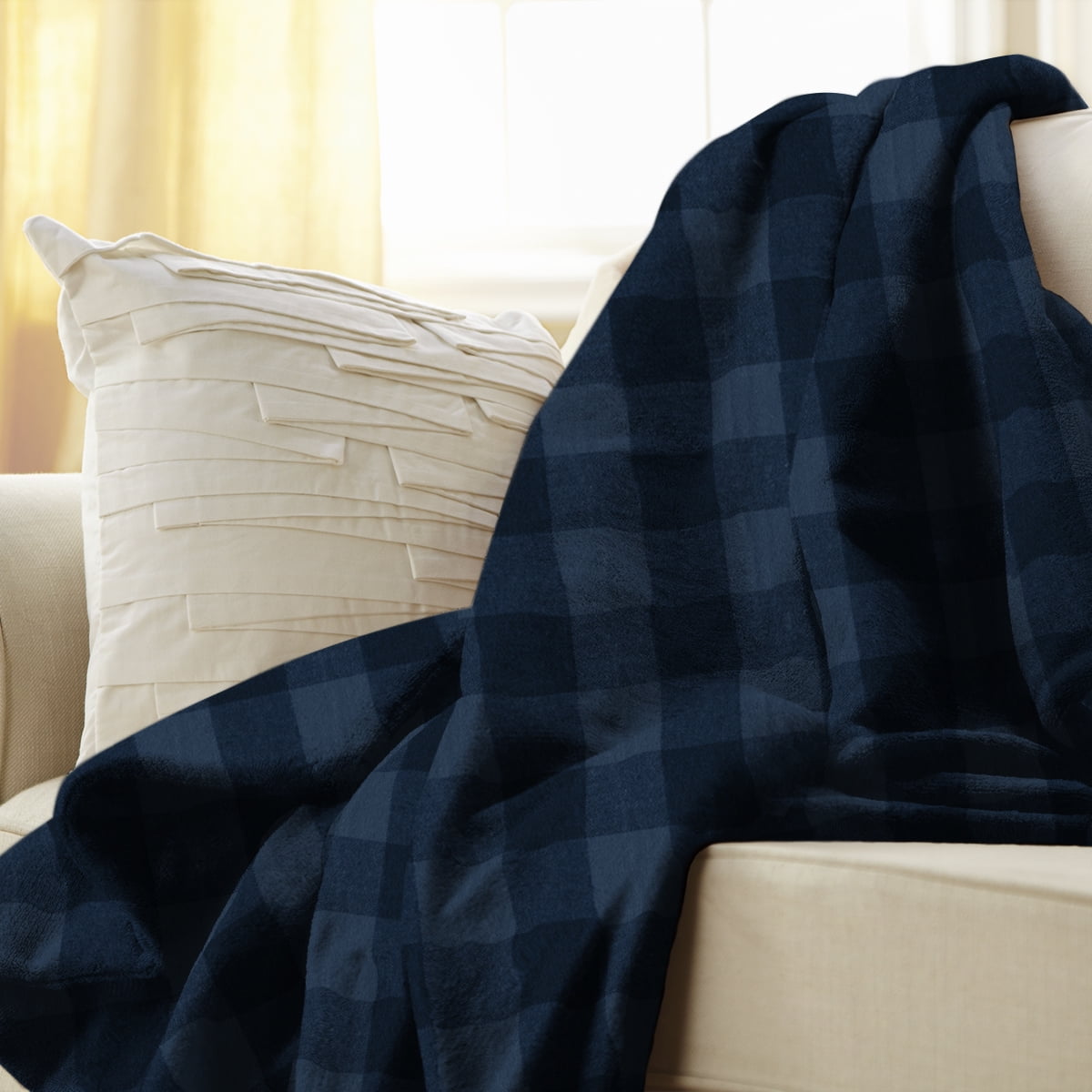 Sunbeam Heated Electric Microplush Throw Blanket With 3 Heat