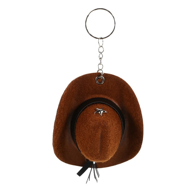 BRIGHTFUFU Mini Sombrero Llavero Llavero Decorativo Colgante Llavero Bolso Colgantes