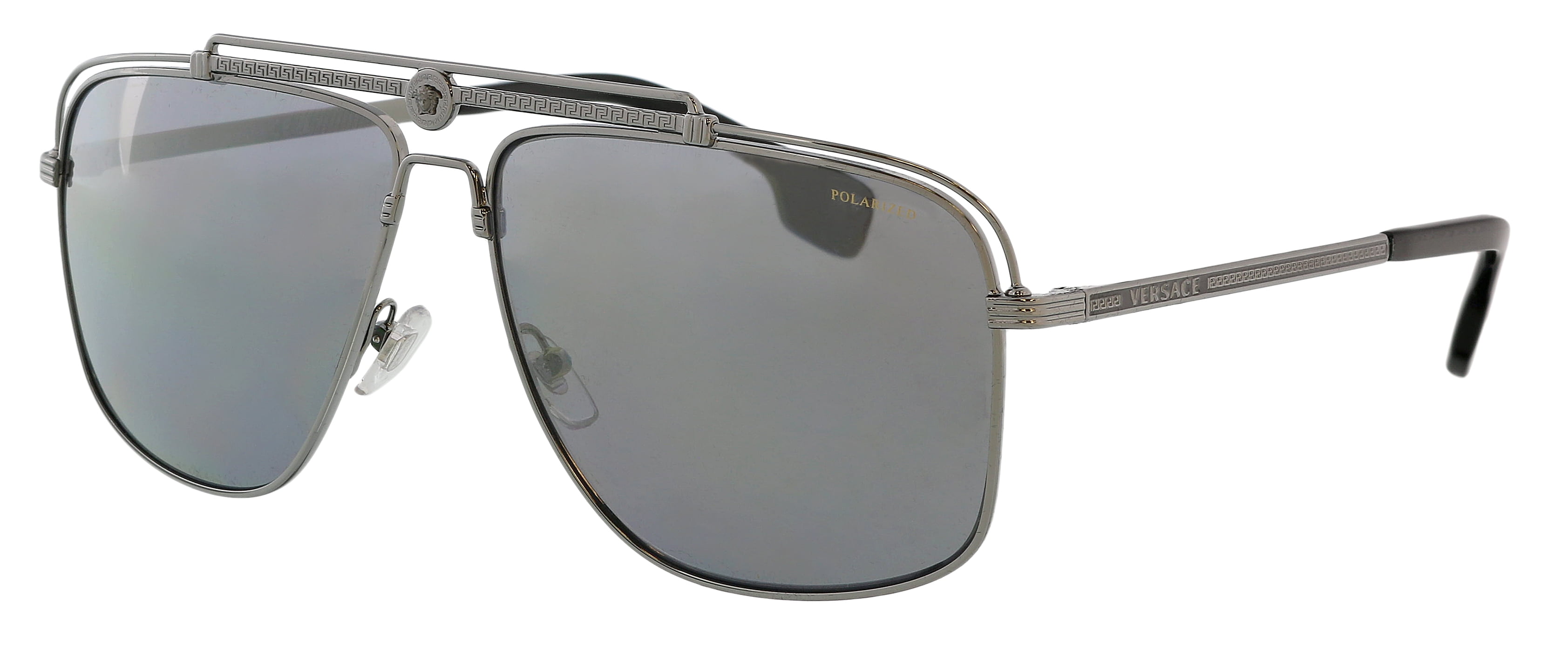 VERSACE VE2209 1252V3 Pale Gold Brown Tamp Silver Gold 58 mm Unisex Sunglasses Versace VE2209 1252V3 58M Pale Gold/Brown Tamp Versace  main image 3