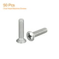 thumbnail image 3 of M6x25mm Oval Head Phillips Machine Screws, 50 Pack 304 Stainless Steel Slightly Raised Countersunk Head Screws, 3 of 5